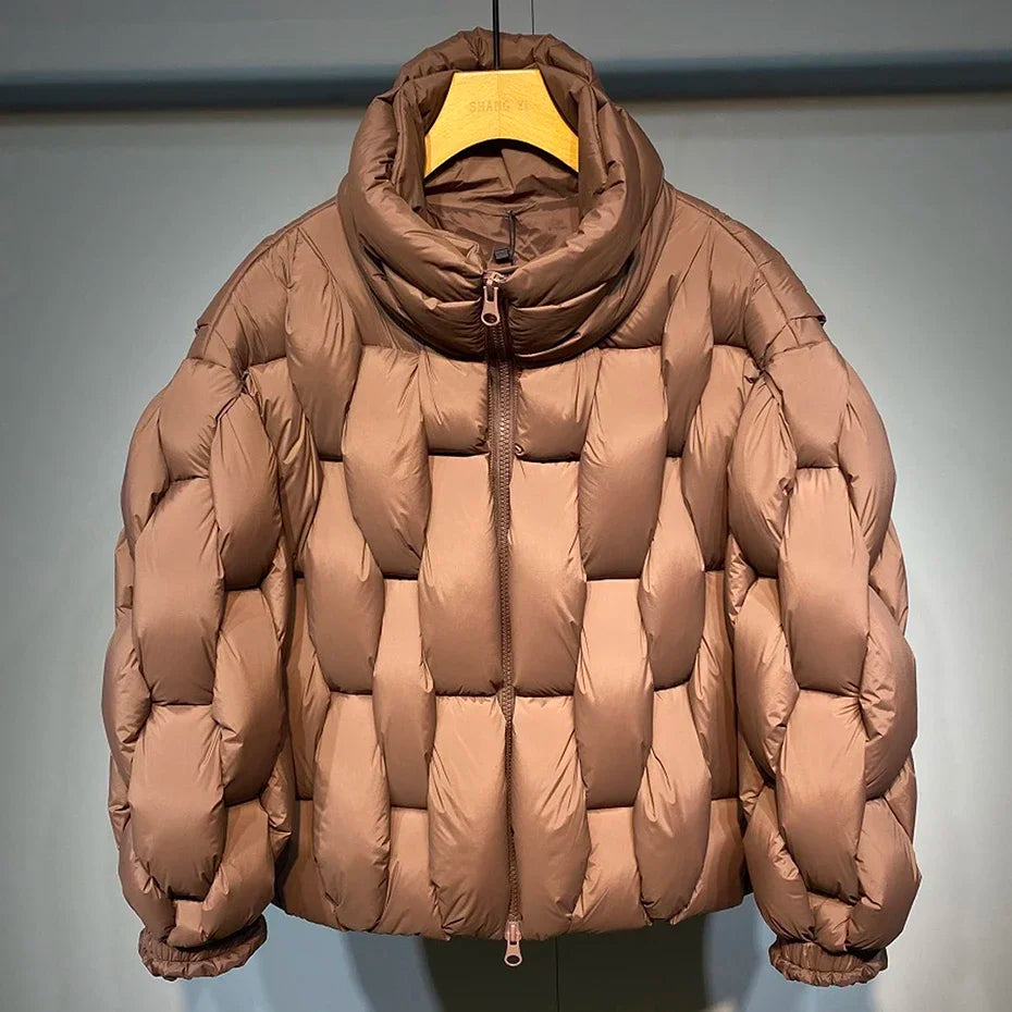 Oversized Men  Parkas High-Collar Warm Puffer Jacket