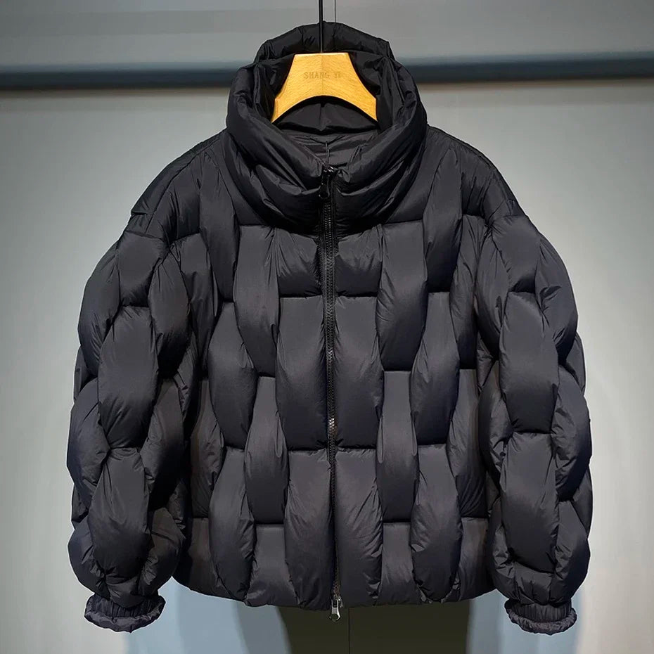 Oversized Men  Parkas High-Collar Warm Puffer Jacket