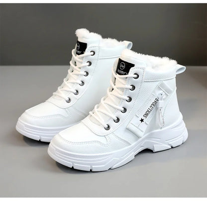 New Winter Women Boots Lace Up Women Sneakers Snow Ankle Boots Waterproof Platform Boots Comfortable Warm Casual Shoes for Women