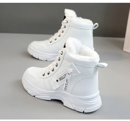 New Winter Women Boots Lace Up Women Sneakers Snow Ankle Boots Waterproof Platform Boots Comfortable Warm Casual Shoes for Women