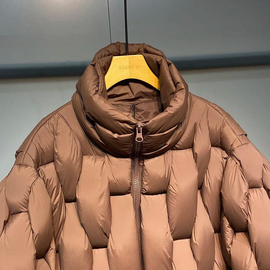 Oversized Men  Parkas High-Collar Warm Puffer Jacket