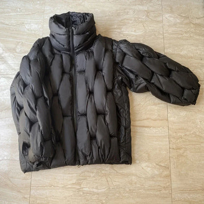 Oversized Men  Parkas High-Collar Warm Puffer Jacket