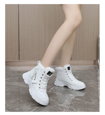 New Winter Women Boots Lace Up Women Sneakers Snow Ankle Boots Waterproof Platform Boots Comfortable Warm Casual Shoes for Women