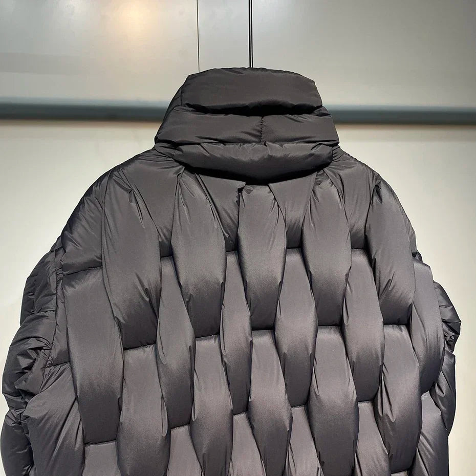 Oversized Men  Parkas High-Collar Warm Puffer Jacket