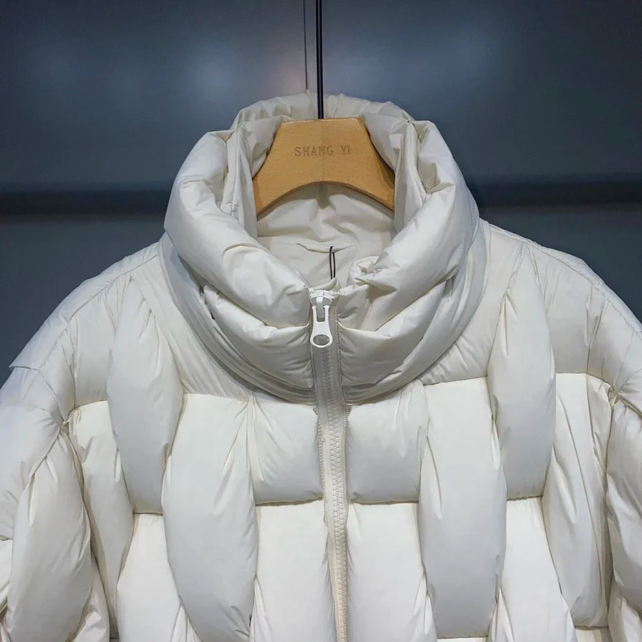 Oversized Men  Parkas High-Collar Warm Puffer Jacket