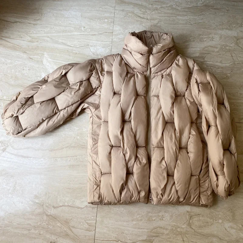 Oversized Men  Parkas High-Collar Warm Puffer Jacket