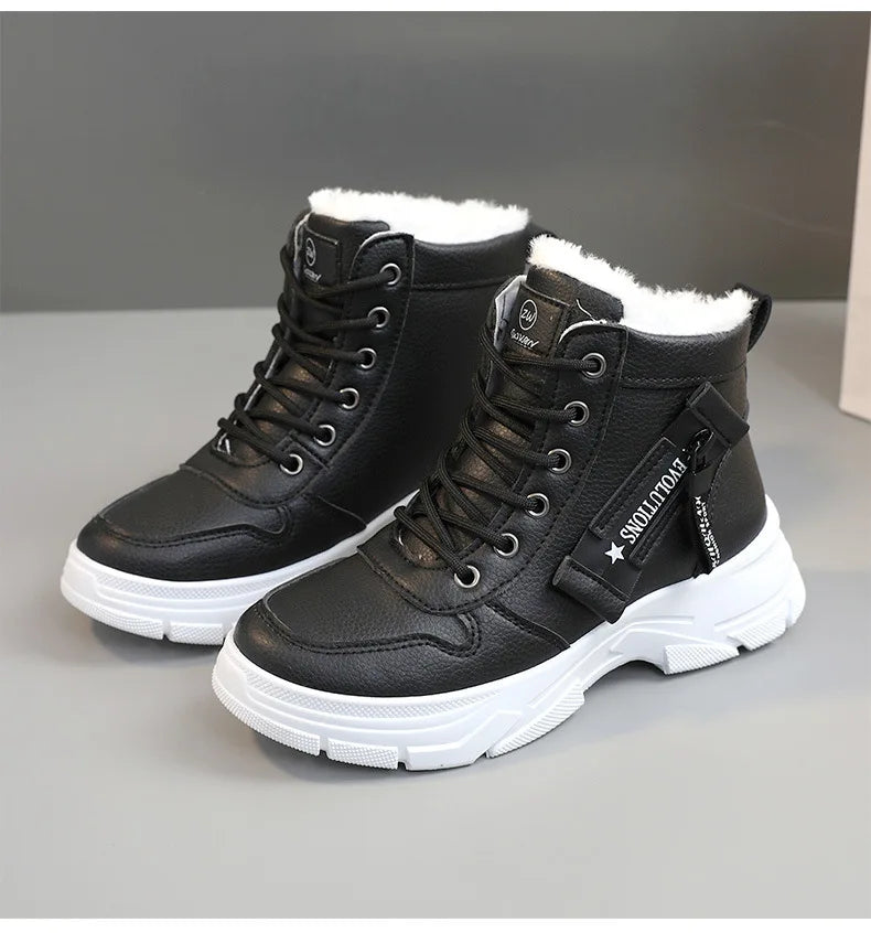 New Winter Women Boots Lace Up Women Sneakers Snow Ankle Boots Waterproof Platform Boots Comfortable Warm Casual Shoes for Women