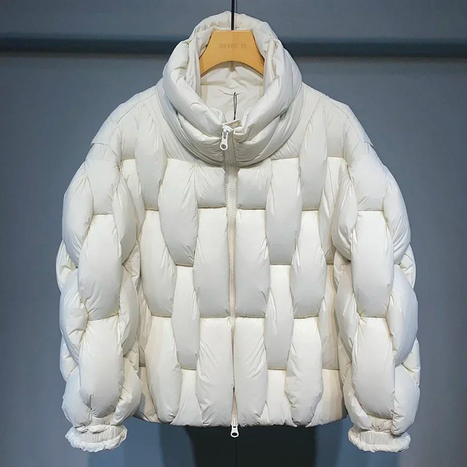 Oversized Men  Parkas High-Collar Warm Puffer Jacket